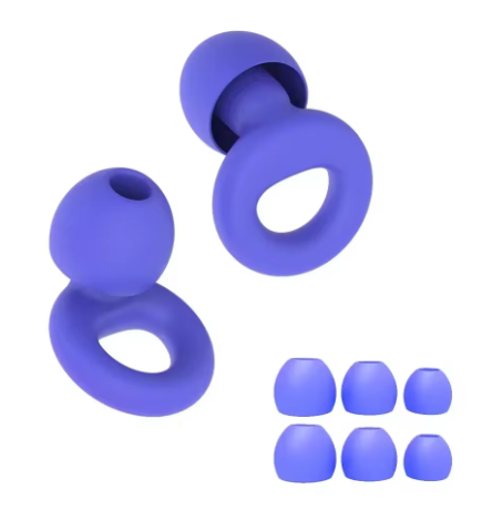 Bouchons d'oreilles réutilisables - Ultra doux & silencieux - Pack 4 tailles (XS à L)