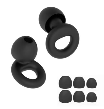 Bouchons d'oreilles réutilisables - Ultra doux & silencieux - Pack 4 tailles (XS à L)