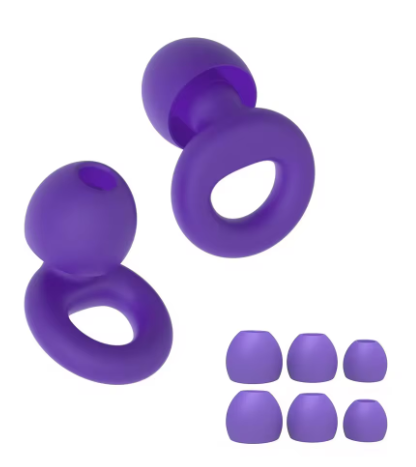 Bouchons d'oreilles réutilisables - Ultra doux & silencieux - Pack 4 tailles (XS à L)