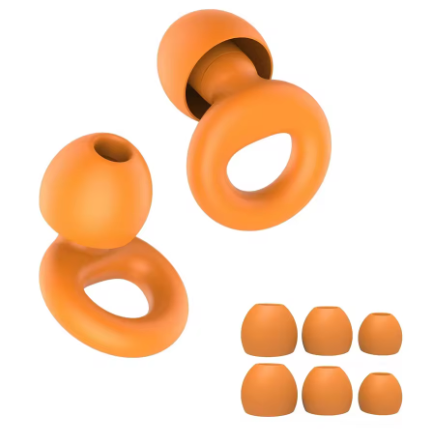 Bouchons d'oreilles réutilisables - Ultra doux & silencieux - Pack 4 tailles (XS à L)