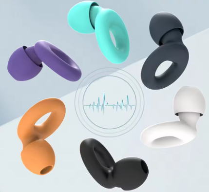 Bouchons d'oreilles réutilisables - Ultra doux & silencieux - Pack 4 tailles (XS à L)
