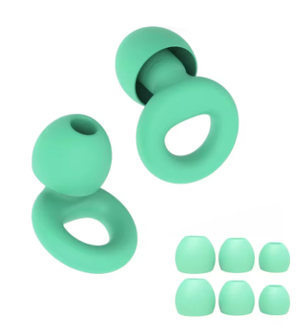 Bouchons d'oreilles réutilisables - Ultra doux & silencieux - Pack 4 tailles (XS à L)